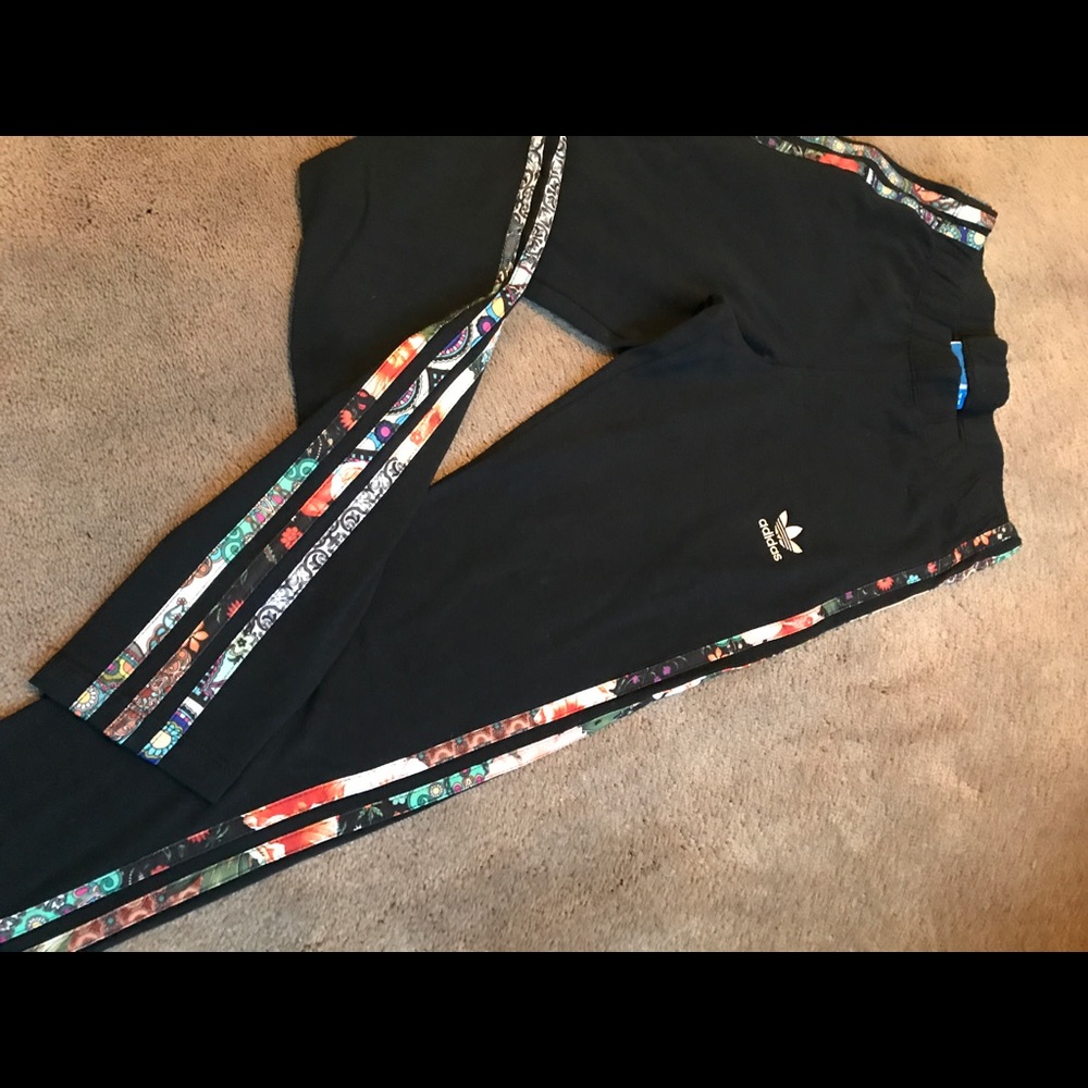 Adidas Paisley Three Stripe Tights